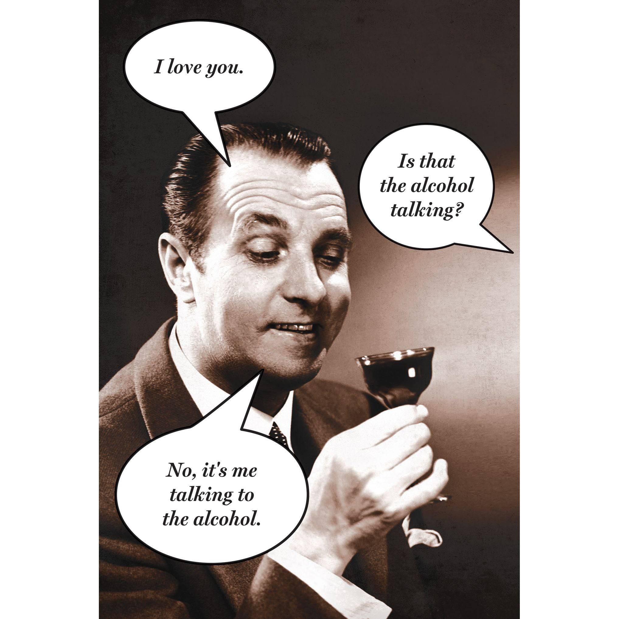 Funny birthday card from Pictura featuring humorous alcohol-themed illustration, perfect for celebrating with a laugh.